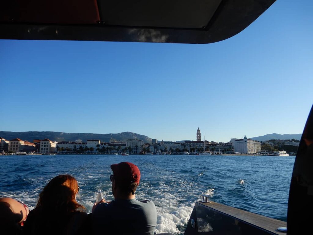 View of Split from our boat