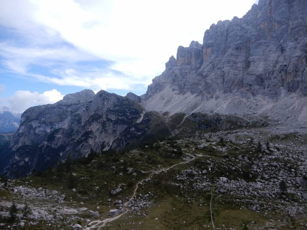 View of the route taken on trail 560