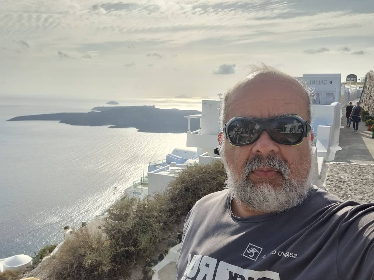 Sea view on the island of Santorini