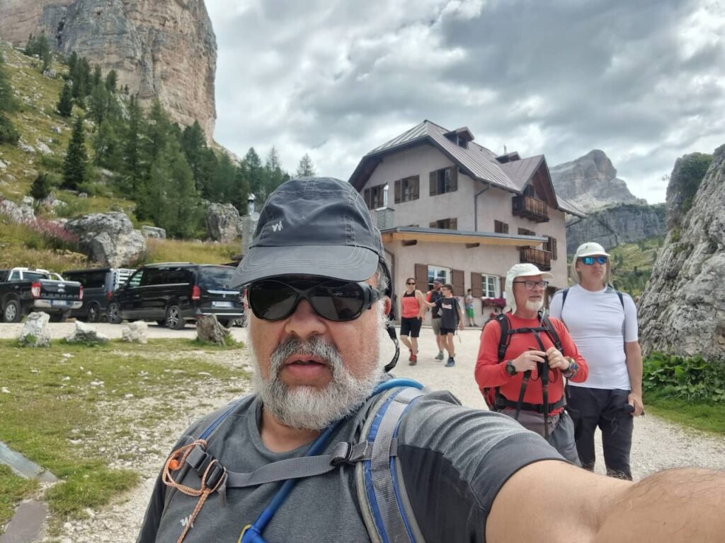 Team at Cinque Torri Refuge