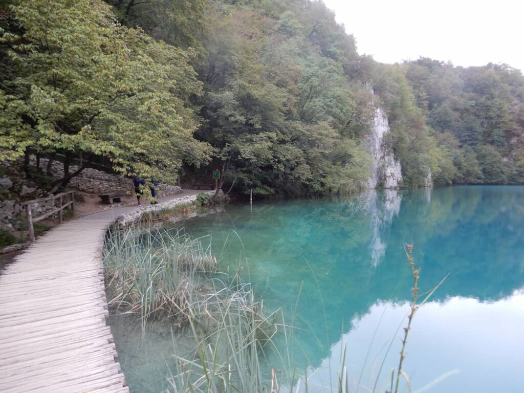 Footbridge on the lower lake