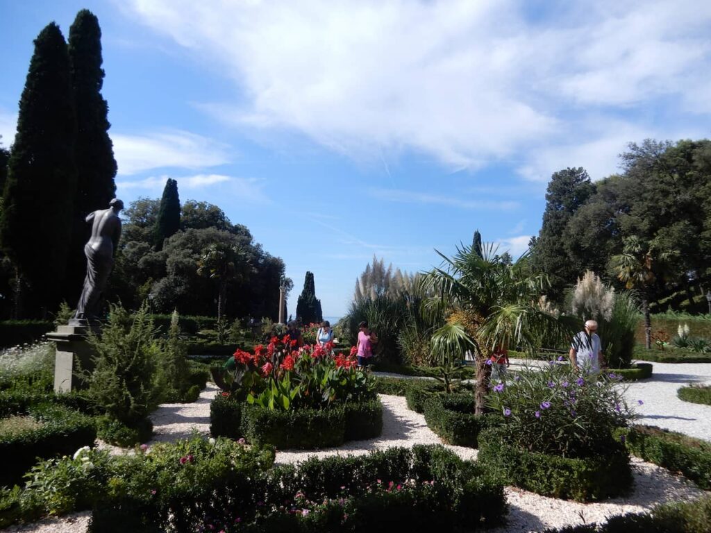 Jardins do castelo de Miamare