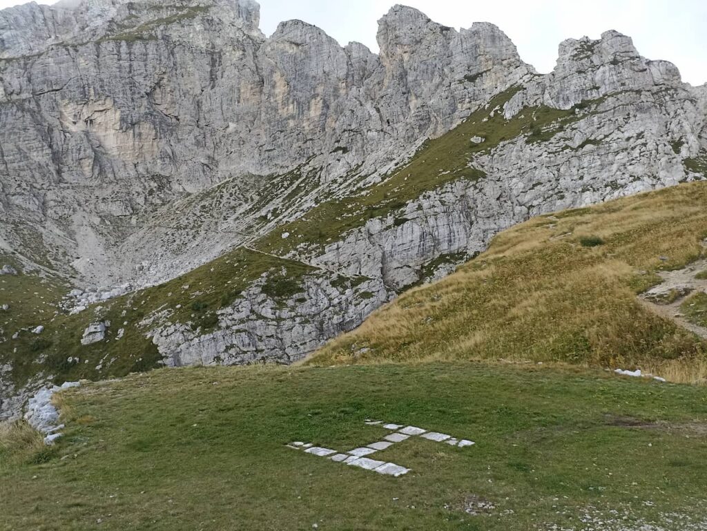 View of Mount Civetta from the Coldai refuge