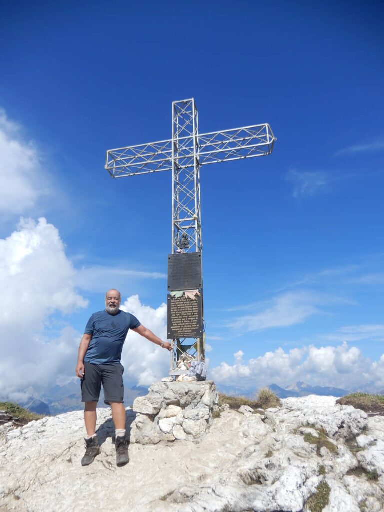 eu e a Croce di Tissi no mirante