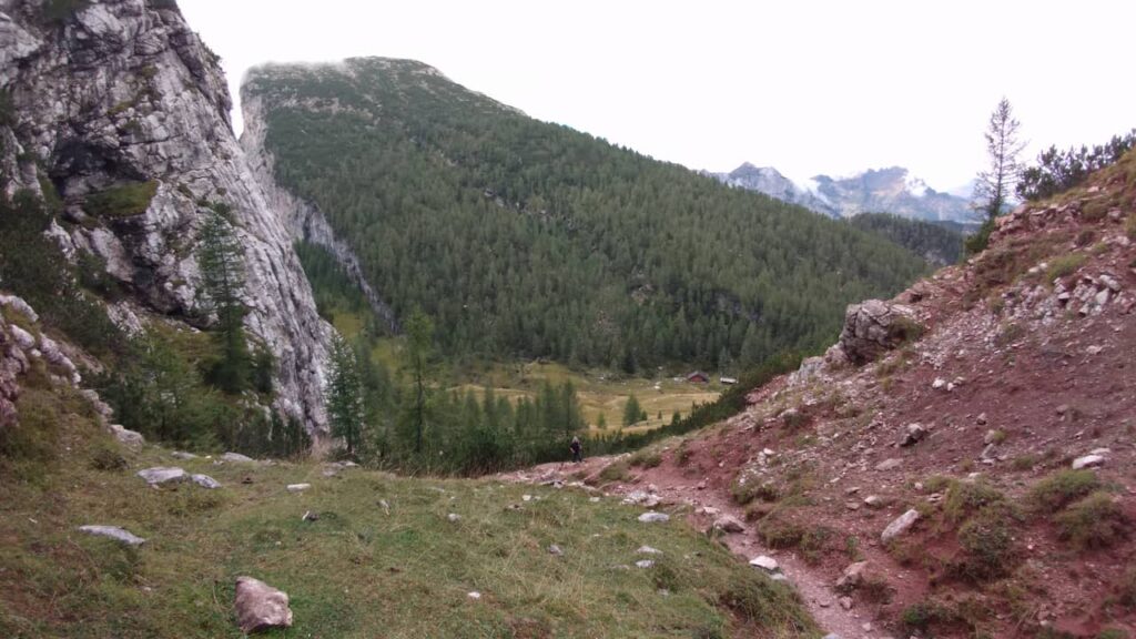 Going up the trail to the pass