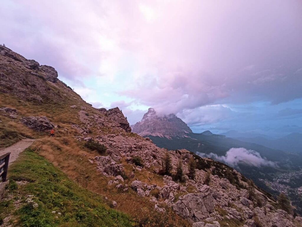 View of the Coldai Shelter