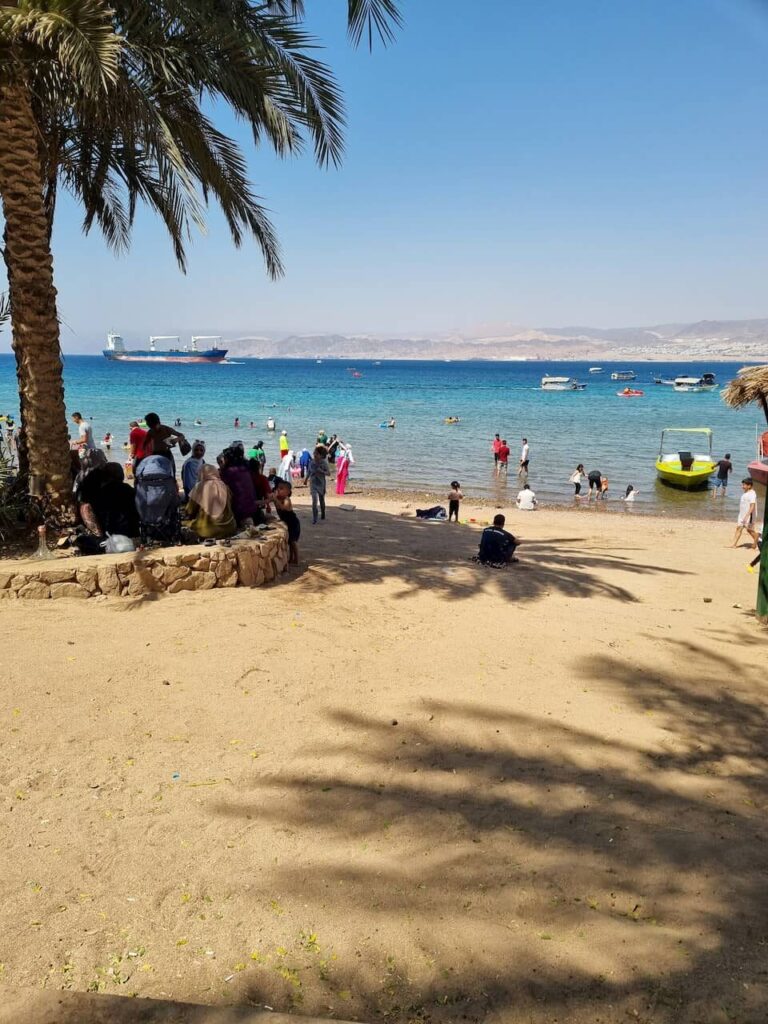 Praia no mar vermelho