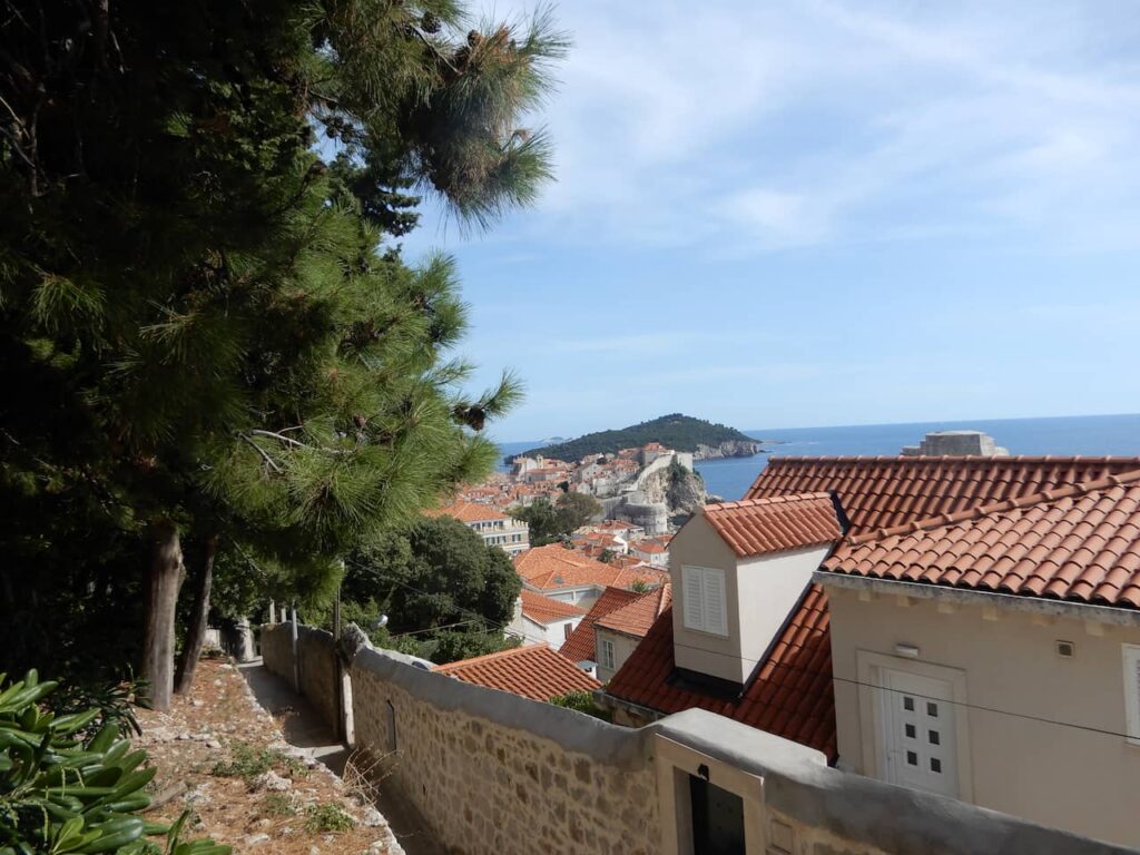 Path to the walled city of Dubrovnik