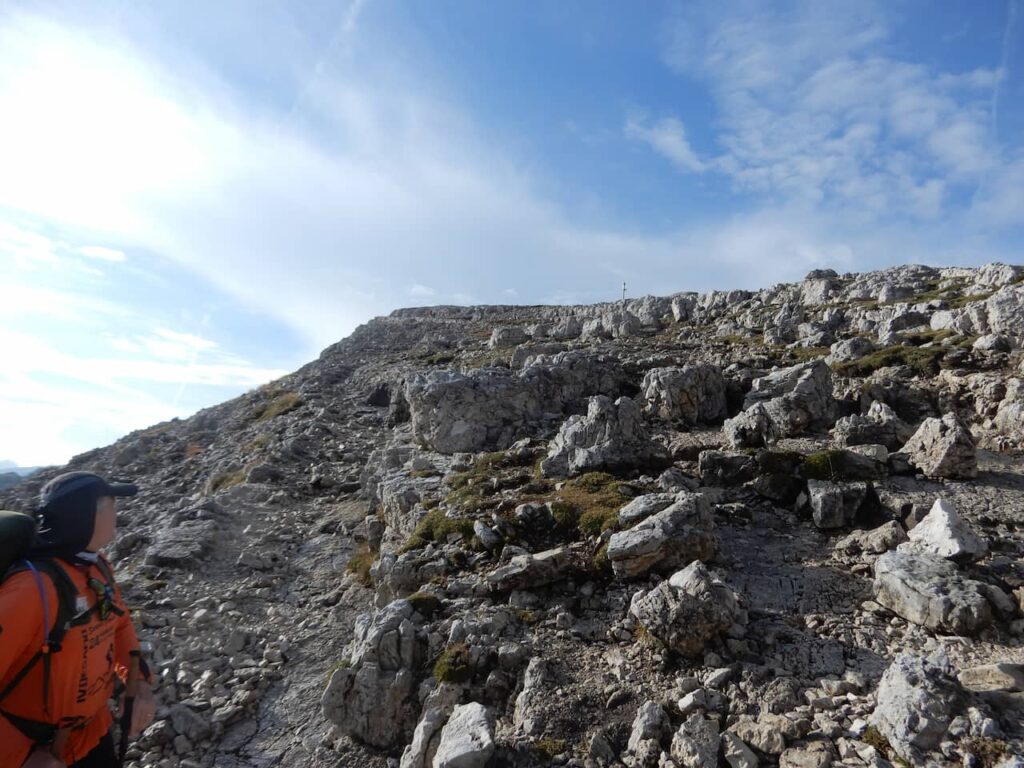 Descent from Nuvolau towards the Giau Pass