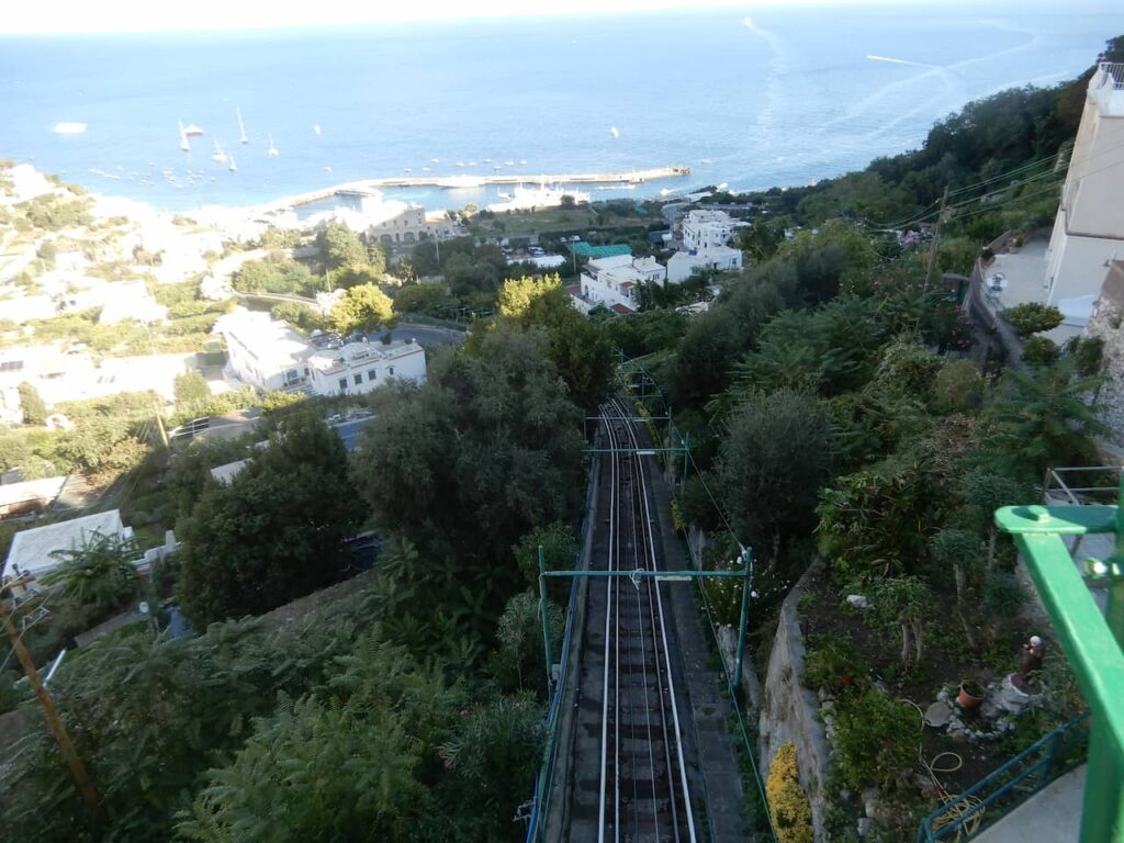 Funicular da ilha de Capri