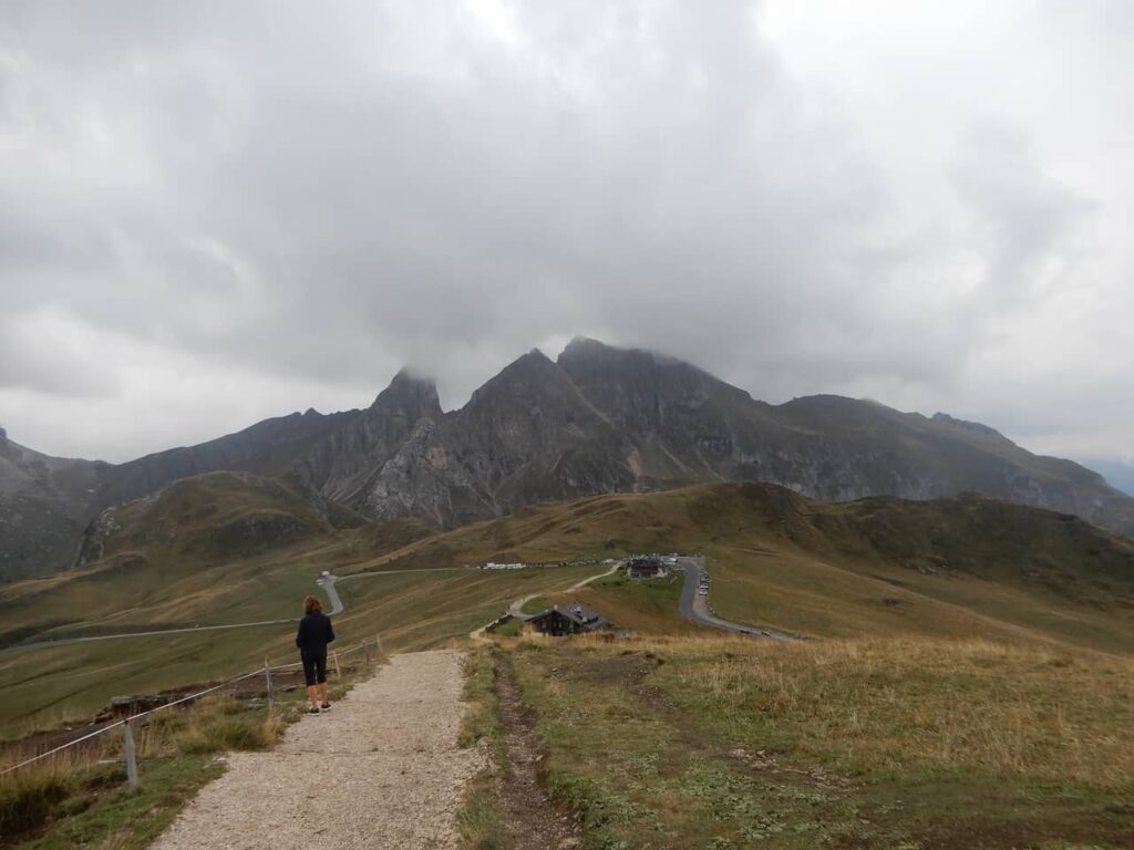 Hiking to Passo Giau