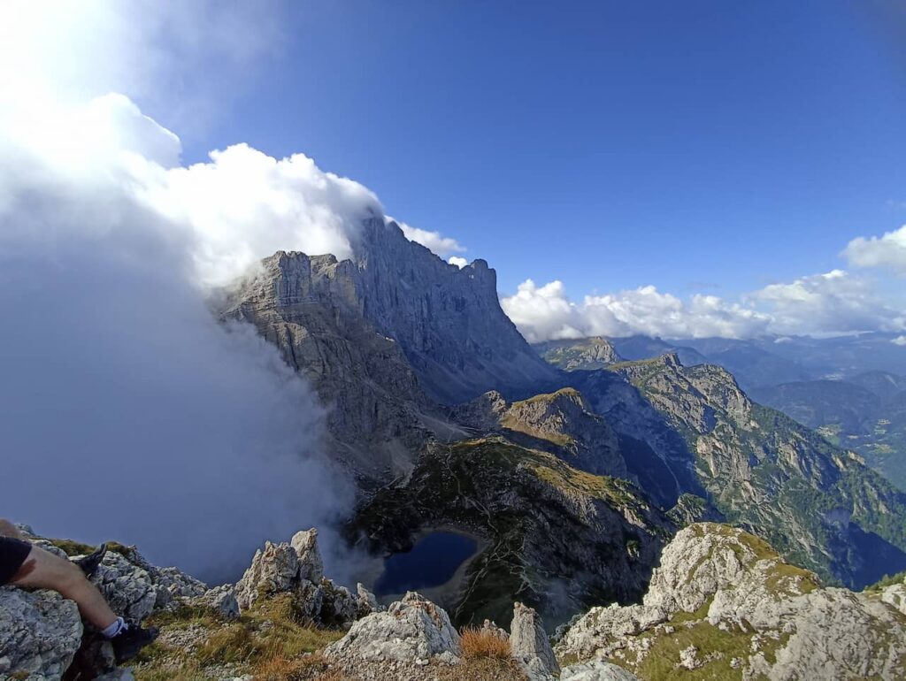 View from the summit of Mount Coldai