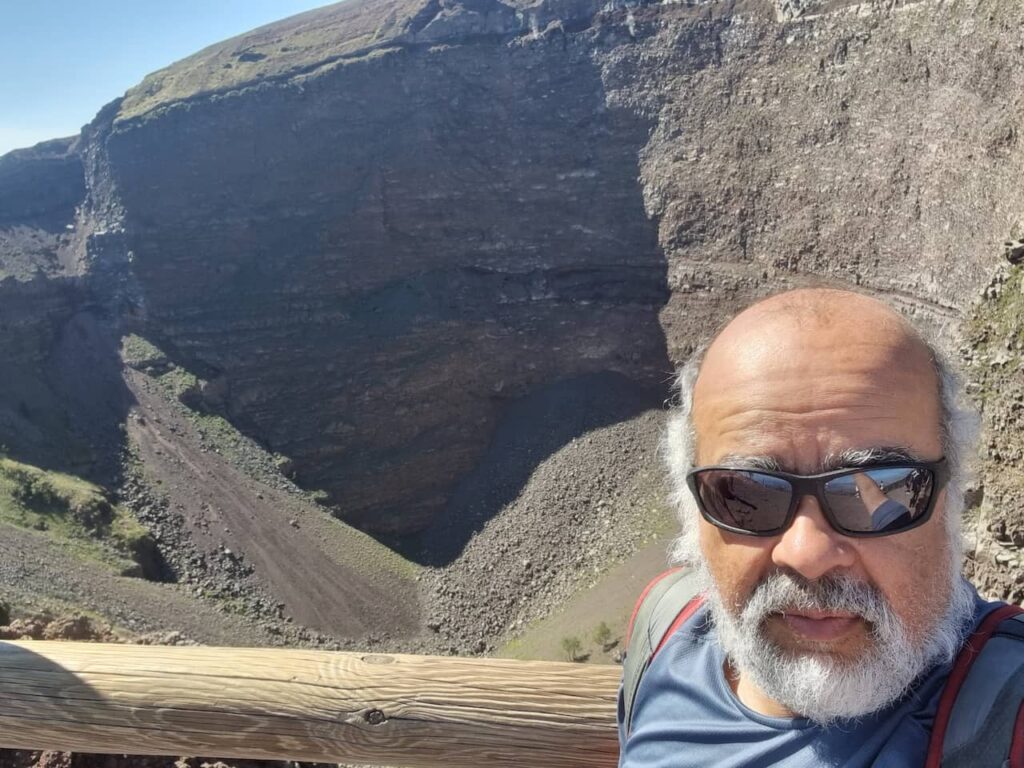 Me in the crater of Vesuvius