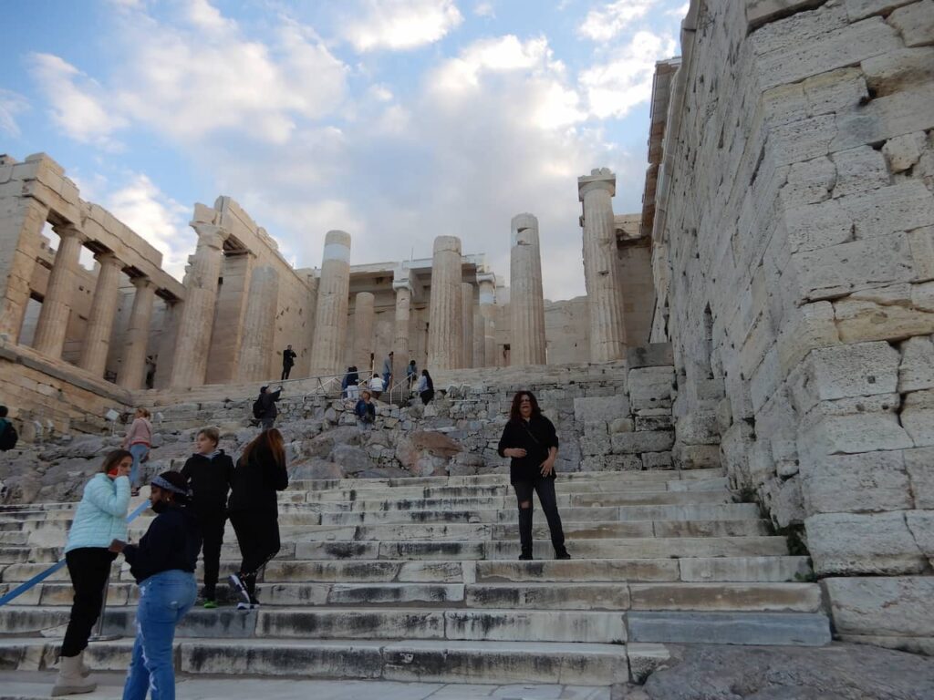 Staircase at the entrance to the Acropolis