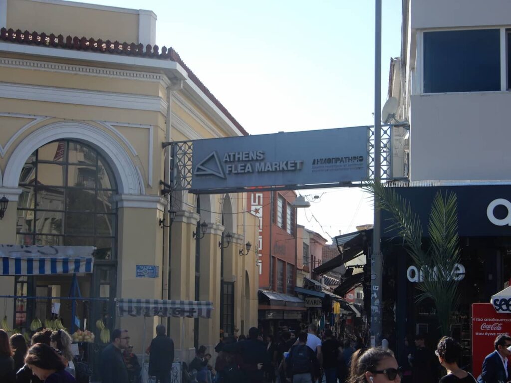 mercado de pulgas de Atenas