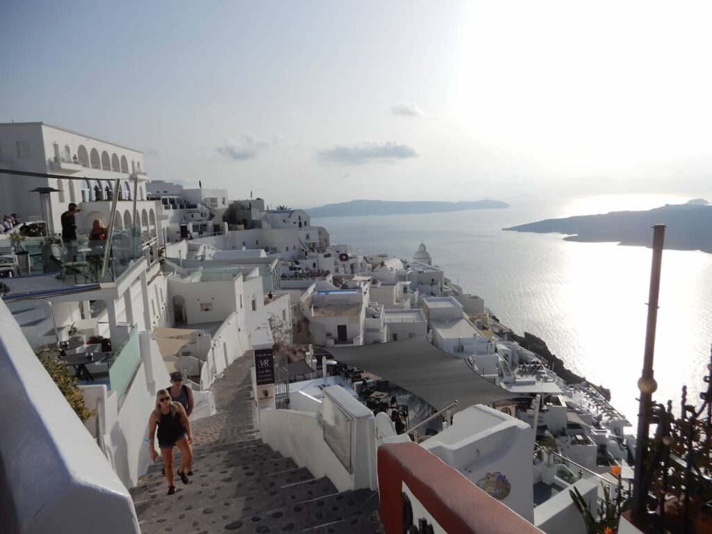 View of the Caldera and the Aegean Sea