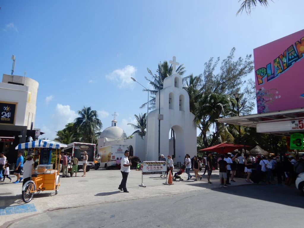 Praça central da praia del carmen