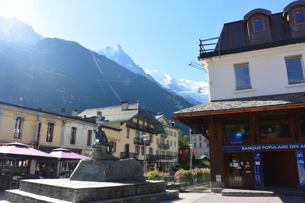 Statue of Michel Paccard - Chamonix