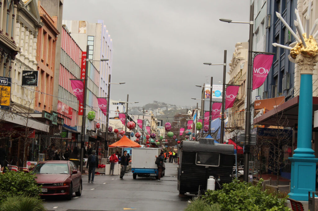 Cuba Street in Wellington - New Zealand