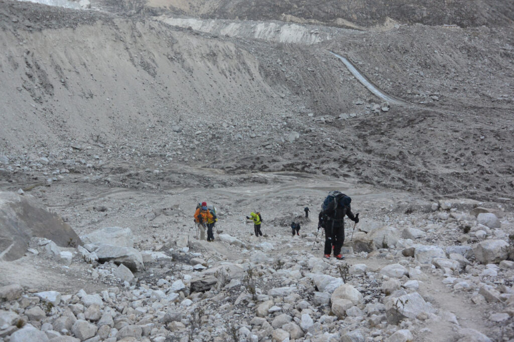 Arriving at the Ishinca Glacier - Peru