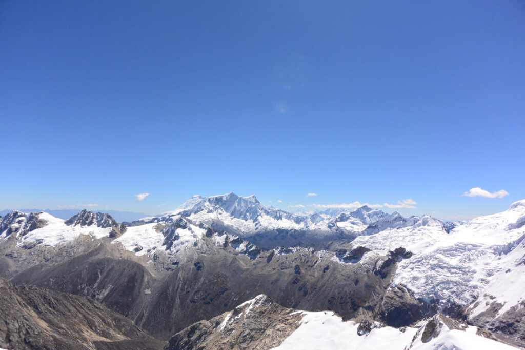 View from the summit of Ishinca - Peru