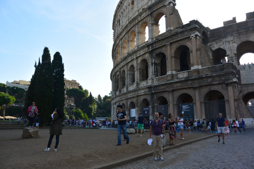 Me at the entrance of the coliseum