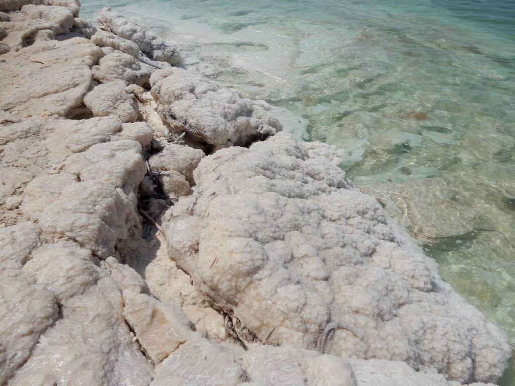 Salt formation in the Dead Sea