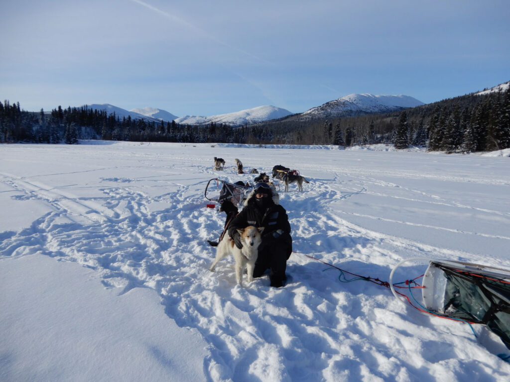 Me and Thelma at Fish Lake - Dog Sledding