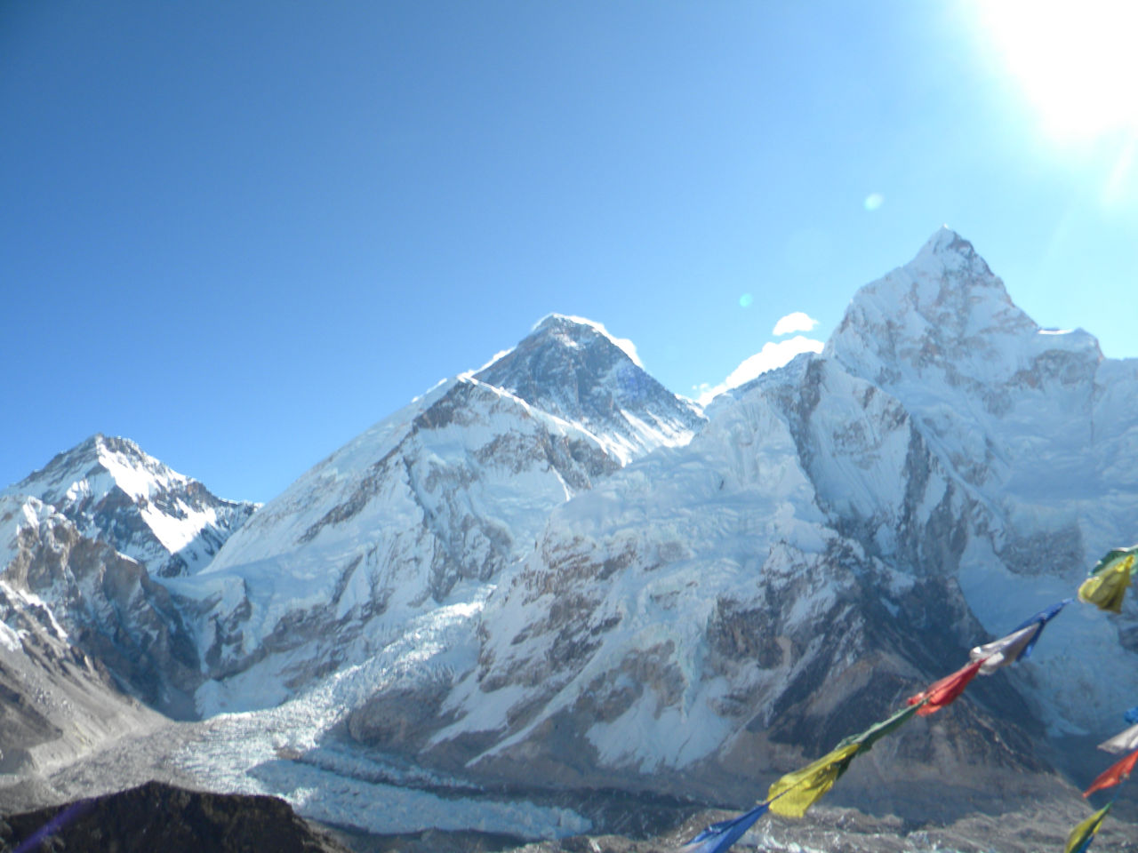 Vista do Everest do cume do Kalapatar