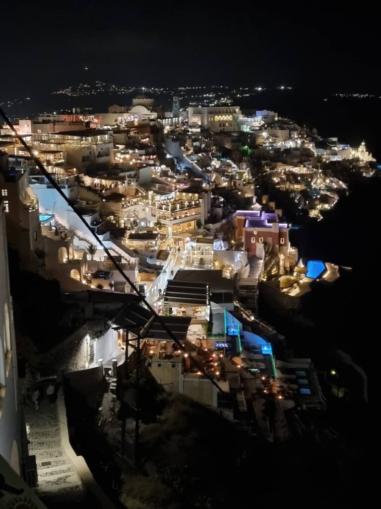 Fira a noite - Santorini