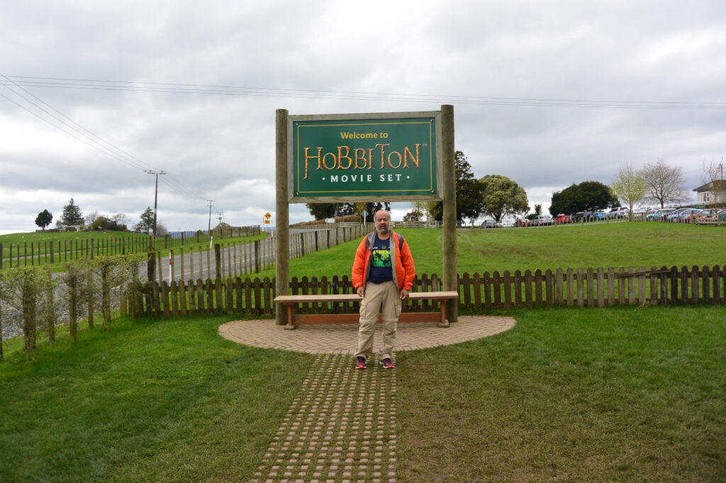 Hobbiton setting of the lords of the rings