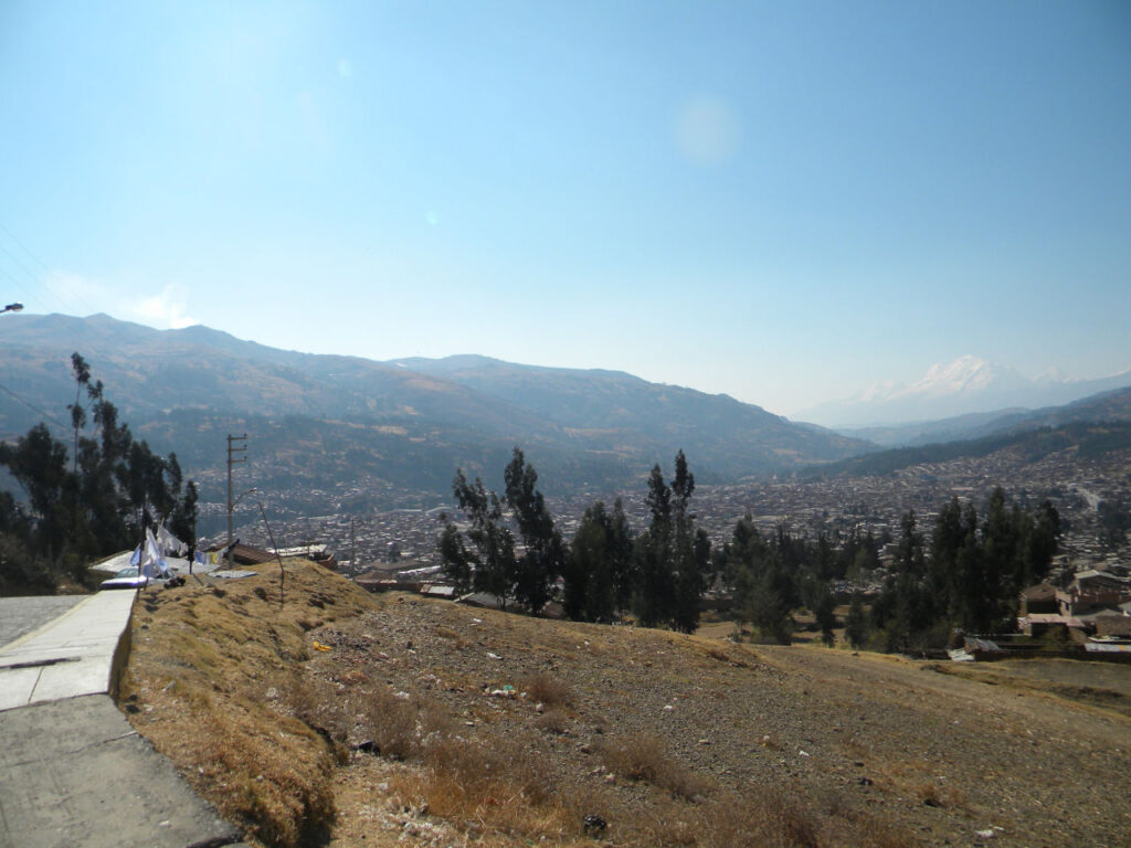 View of the city of Huaraz