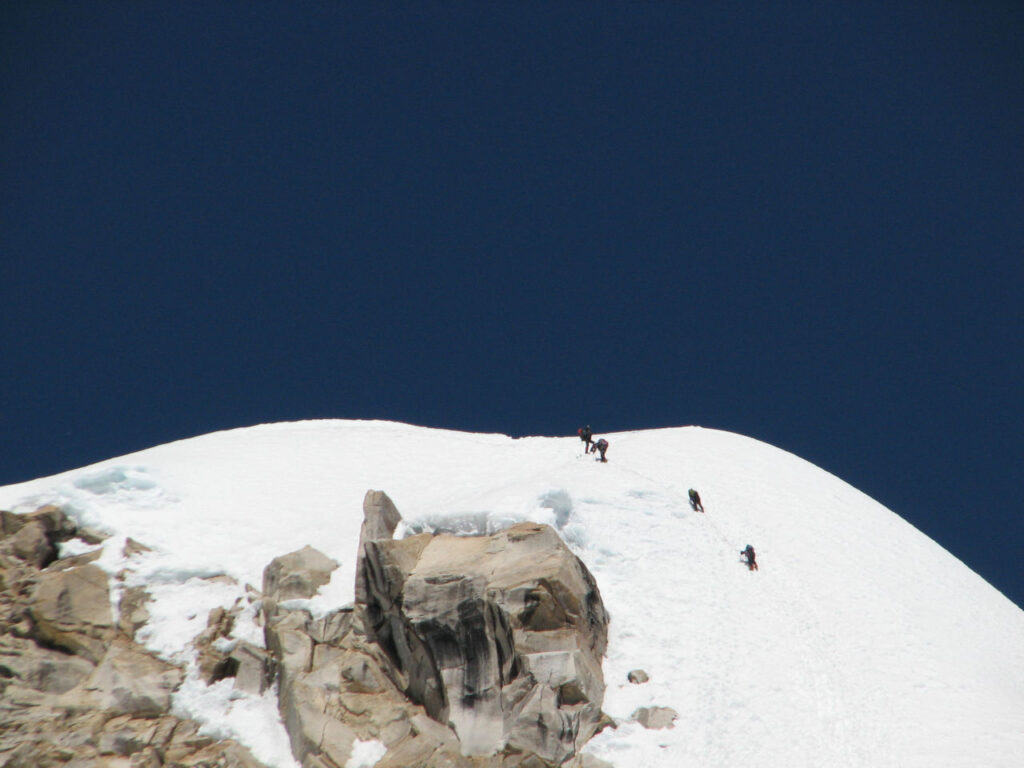 Reaching the Summit of Ishinca