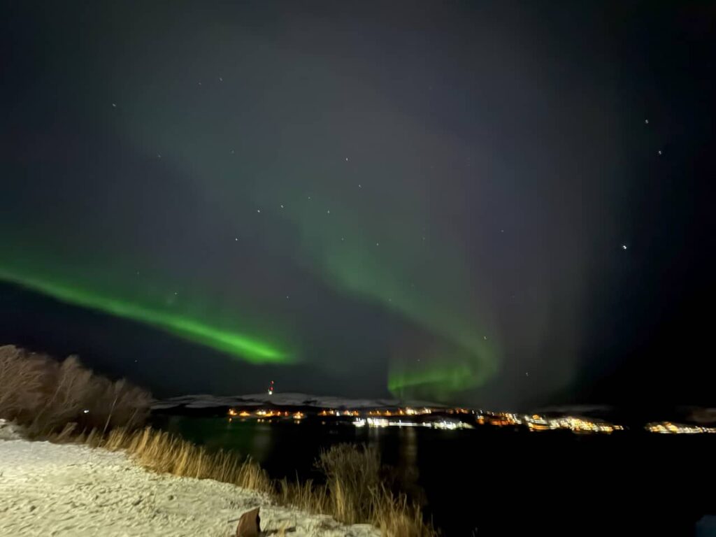 aurora boreal em kirkenes