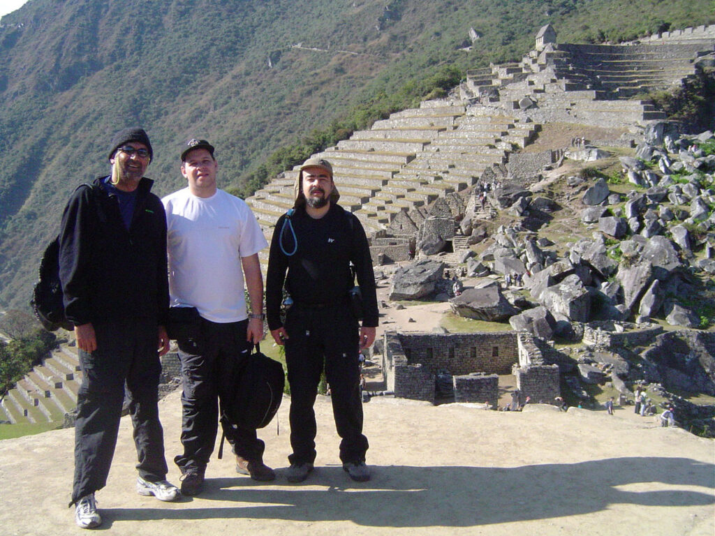 Ranji, Raul and I in Machu Picchu