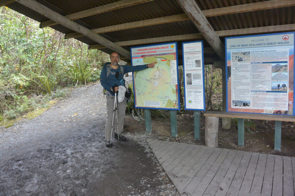 Me at the end of the Tongariro Alpine Crossing