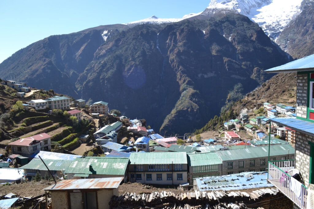 Nanche Bazzar seen from my window - Everest