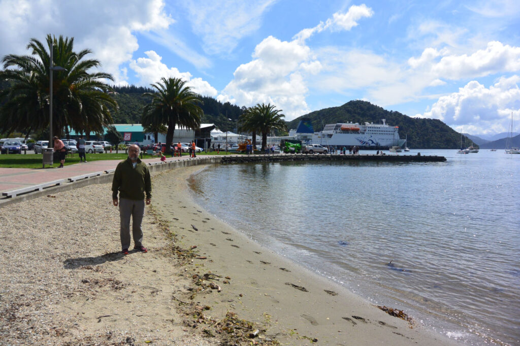 Praia da cidade de Picton - Nova Zelândia