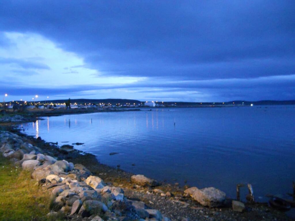 Puerto Natales at night