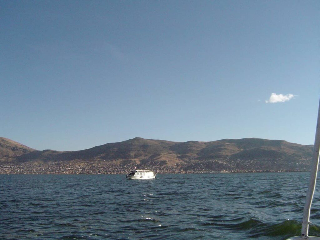 View of Puno from the boat