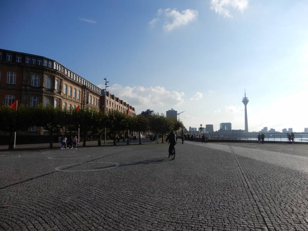 Rhine Tower in the background - Dusseldorf