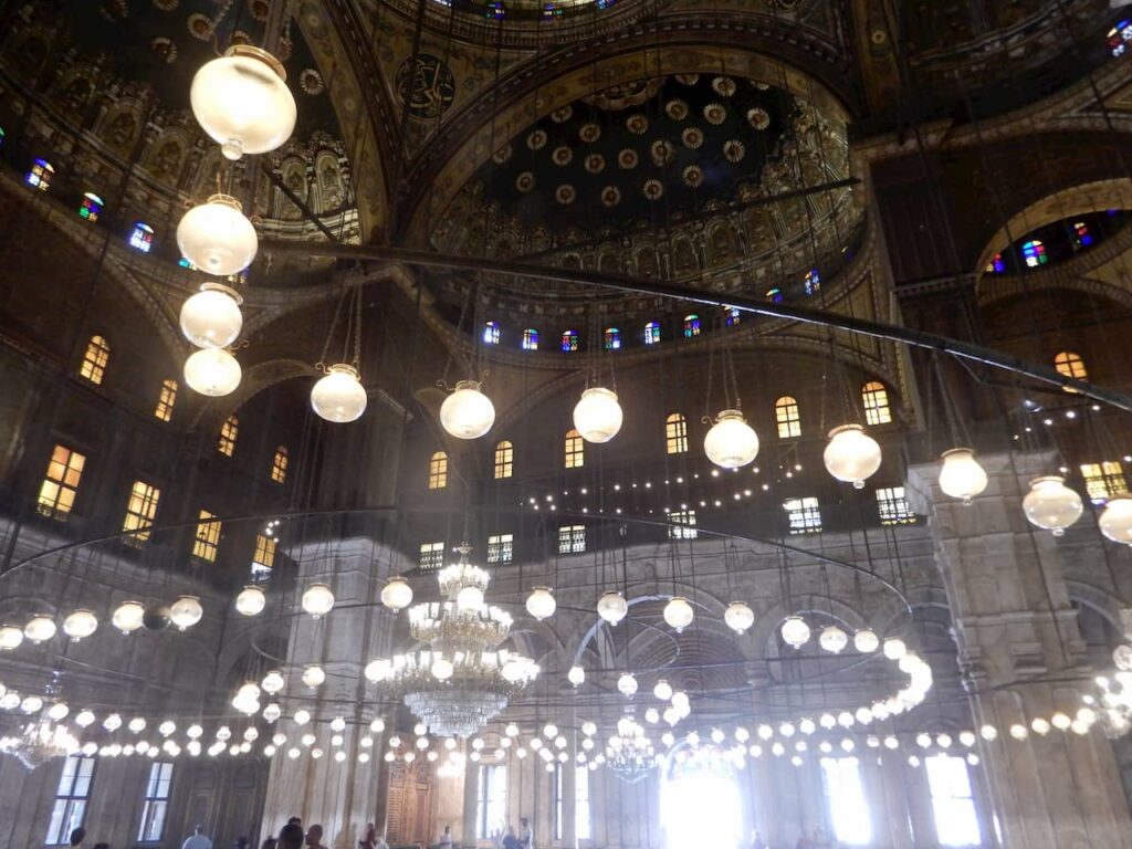 Inside the Saladin Mosque