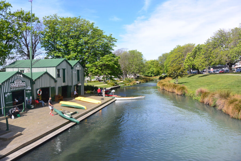 Rio Avon em Christchurch - Nova Zelândia