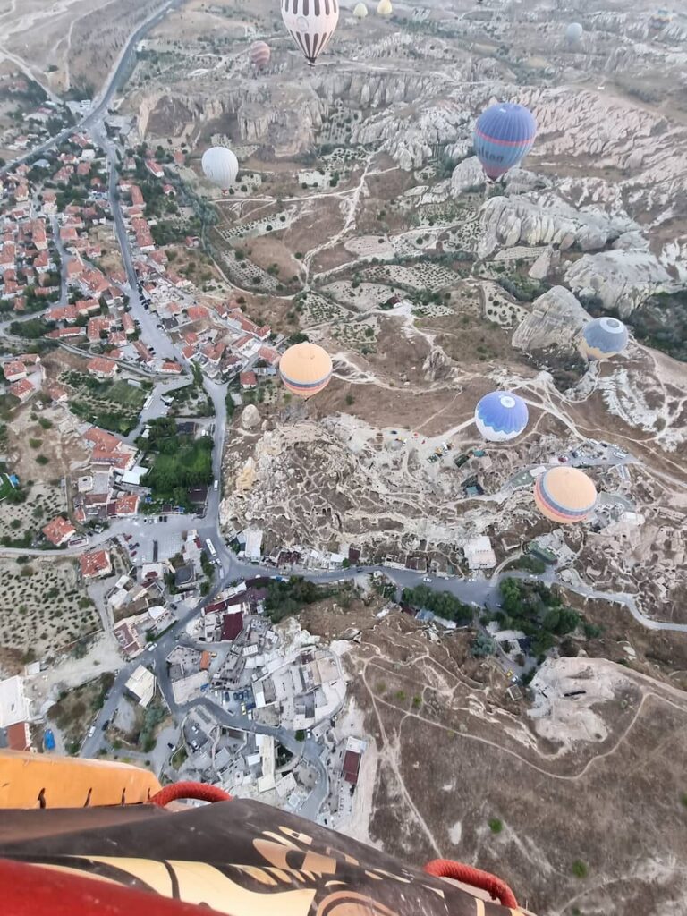 Vista de Goreme do balão