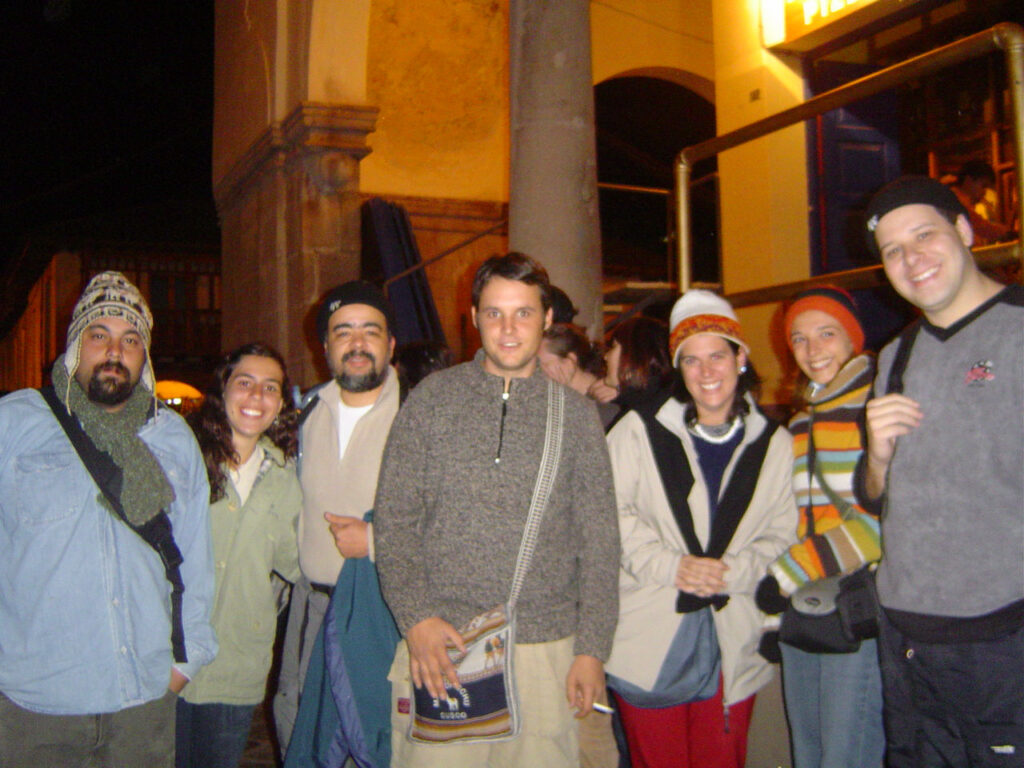 Brazilians at night in Cusco