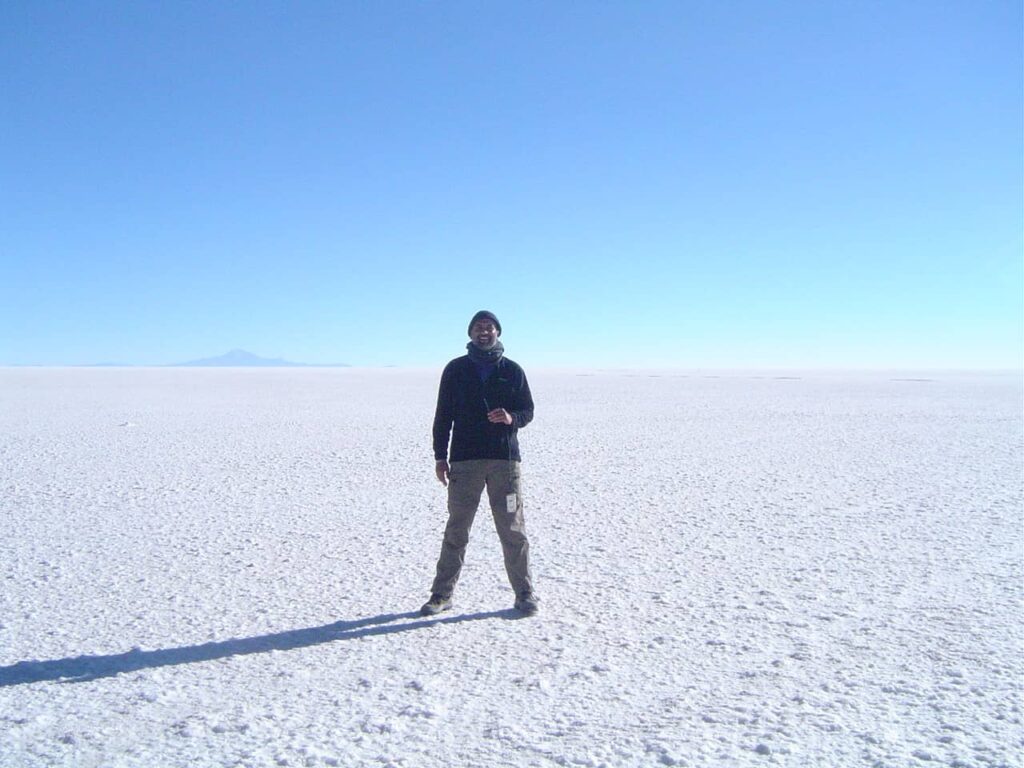 Ranji in the Uyuni Salt Flat