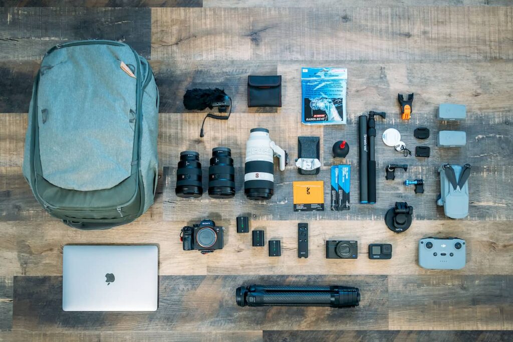 Lots of photography accessories