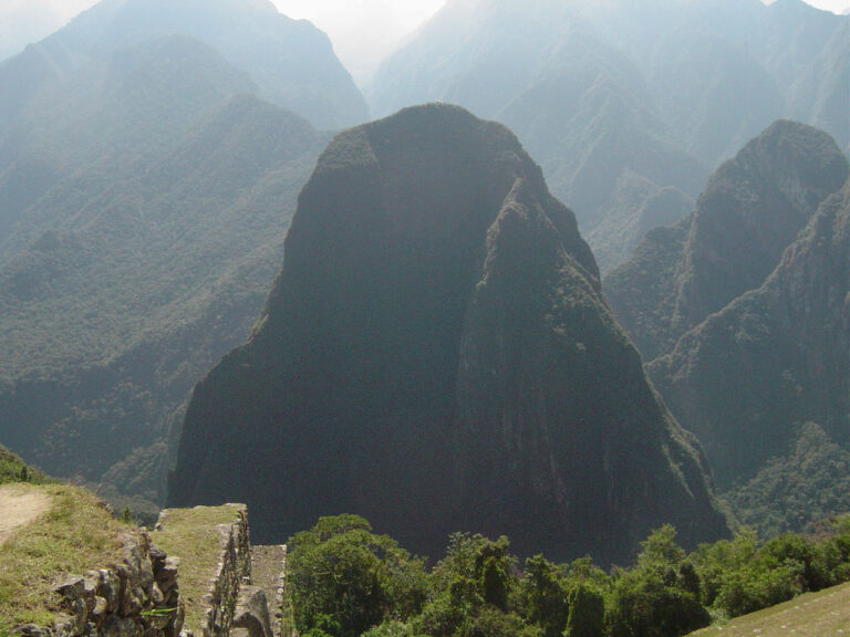 Putucusi Mountain seen from Machu Picchu