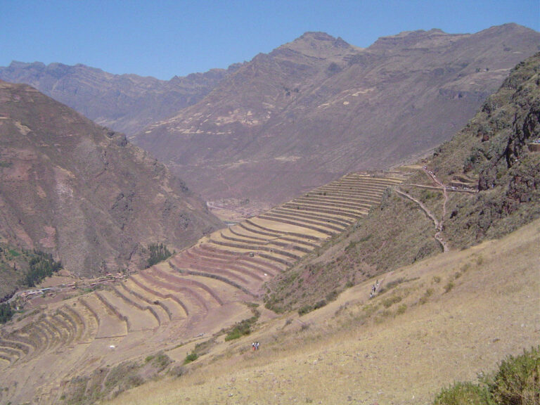 Terraços de plantação no Vale Sagrado