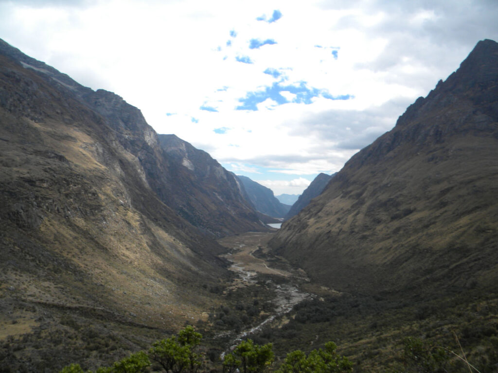 View of the trail traveled in the last 2 days